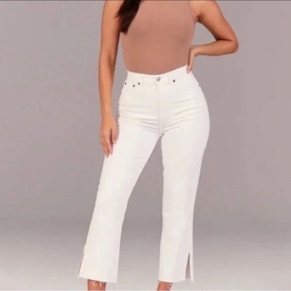 Abercrombie and fitch Curve Love Ultra-high rise kick flare jeans